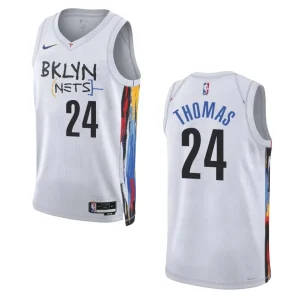 Cam Thomas City Edition Brooklyn Nets 2022-23 White Swingman Jersey - Alzaintravels
