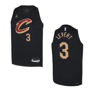 2022-23 Cleveland Cavaliers Youth Statement Edition Caris LeVert Black Jersey - Alzaintravels
