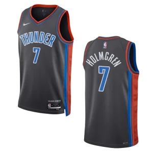 Oklahoma City Thunder Chet Holmgren 2022-23 City Edition Gray Swingman Jersey - Alzaintravels