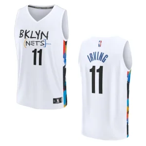 Brooklyn Nets Fast Break Kyrie Irving 2022-23 City White Jersey - Alzaintravels