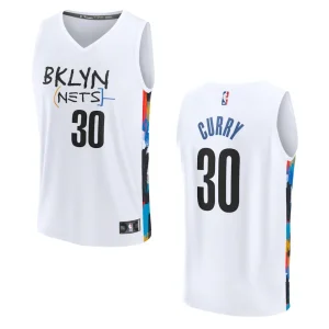 Brooklyn Nets Fast Break Seth Curry 2022-23 City White Jersey - Alzaintravels