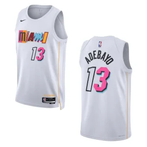 2022-23 City Edition Miami Heat Bam Adebayo White Swingman Jersey - Alzaintravels