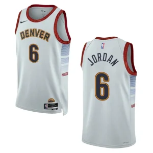 2022-23 City Edition Denver Nuggets DeAndre Jordan Sliver Swingman Jersey - Alzaintravels