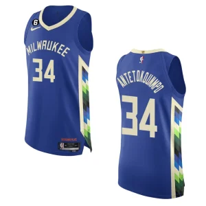 2022-23 City Edition Milwaukee Bucks Giannis Antetokounmpo Royal Jersey - Alzaintravels