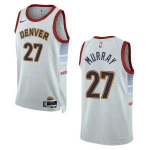 2022-23 City Edition Denver Nuggets Jamal Murray Sliver Swingman Jersey - Alzaintravels