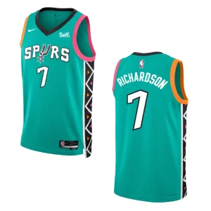2022-23 City Edition San Antonio Spurs Josh Richardson Turquoise Swingman Jersey - Alzaintravels