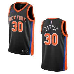 2022-23 City Edition New York Knicks Julius Randle Black Swingman Jersey - Alzaintravels