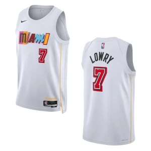 2022-23 City Edition Miami Heat Kyle Lowry White Swingman Jersey - Alzaintravels
