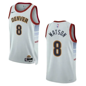 2022-23 City Edition Denver Nuggets Peyton Watson Sliver Swingman Jersey - Alzaintravels