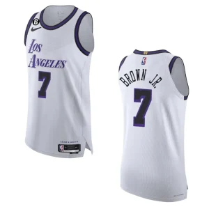 2022-23 City Edition Los Angeles Lakers Troy Brown Jr. White Authentic Jersey - Alzaintravels