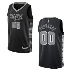 2022-23 San Antonio Spurs Youth Statement Edition Custom Black Jersey - Alzaintravels
