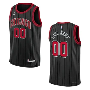 Youth Chicago Bulls 2022-23 Statement Edition Custom Black Jersey - Alzaintravels
