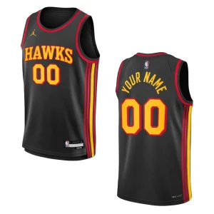 Youth Atlanta Hawks 2022-23 Statement Edition Custom Black Jersey - Alzaintravels