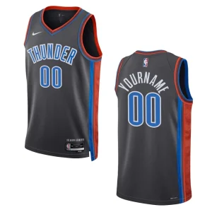 Oklahoma City Thunder Custom 2022-23 City Edition Gray Swingman Jersey - Alzaintravels