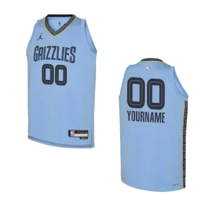 2022-23 Memphis Grizzlies Youth Statement Edition Custom Light Blue Jersey - Alzaintravels