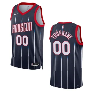 Houston Rockets Custom 2022-23 City Edition Navy Swingman Jersey - Alzaintravels