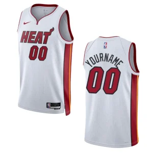 Miami Heat Custom 2022-23 Association Edition White Swingman Jersey - Alzaintravels