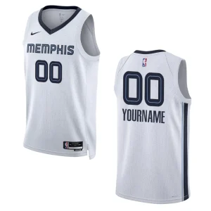 Memphis Grizzlies Custom 2022-23 Association Edition White Swingman Jersey - Alzaintravels