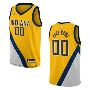 2022-23 Indiana Pacers Youth Statement Edition Custom Yellow Jersey - Alzaintravels