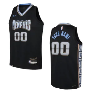 Memphis Grizzlies 2022-23 City Edition Youth Custom Black Jersey - Alzaintravels