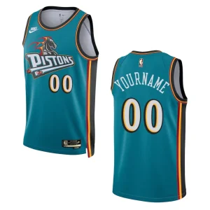 Detroit Pistons Custom Teal Swingman 2022-23 Classic Edition Jersey - Alzaintravels