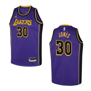 Youth Los Angeles Lakers 2022-23 Statement Edition Damian Jones Purple Jersey - Alzaintravels