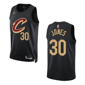 Damian Jones Statement Edition Cleveland Cavaliers 2022-23 Black Swingman Jersey - Alzaintravels