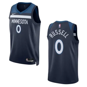 Minnesota Timberwolves D'Angelo Russell 2022-23 Icon Edition Navy Swingman Jersey - Alzaintravels