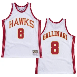 Atlanta Hawks Danilo Gallinari Hardwood Classics Jersey Retro White - Alzaintravels