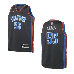 2022-23 Oklahoma City Thunder Youth City Edition Darius Bazley Grey Jersey - Alzaintravels