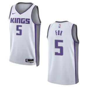 De'Aaron Fox Association Edition Sacramento Kings 2022-23 White Swingman Jersey - Alzaintravels
