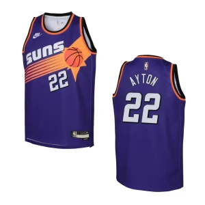 Youth Phoenix Suns 2022-23 Classic Edition DeAndre Ayton Purple Jersey - Alzaintravels
