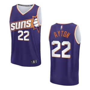 Deandre Ayton Statement Edition Phoenix Suns 2023-24 Purple Fastbreak Replica Jersey - Alzaintravels