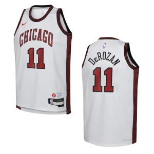 2022-23 Chicago Bulls Youth City Edition Demar Derozan White Jersey - Alzaintravels