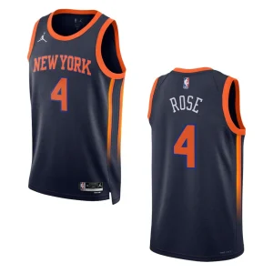 Derrick Rose Statement Edition New York Knicks 2022-23 Black Swingman Jersey - Alzaintravels