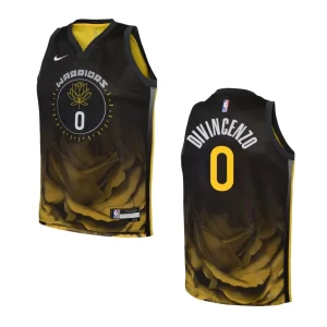 Youth Golden State Warriors 2022-23 City Edition Donte DiVincenzo Black Jersey - Alzaintravels