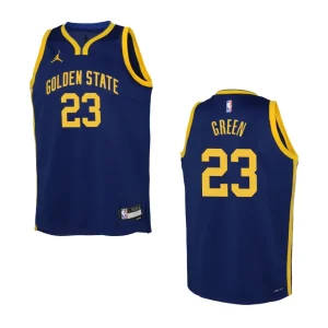 2022-23 Golden State Warriors Youth Statement Edition Draymond Green Navy Jersey - Alzaintravels