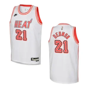 2022-23 Miami Heat Youth Classic Edition Dwayne Dedmon White Jersey - Alzaintravels
