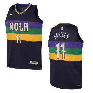 New Orleans Pelicans 2022-23 City Edition Youth Dyson Daniels Purple Jersey - Alzaintravels
