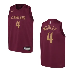 2022-23 Cleveland Cavaliers Youth Icon Edition Evan Mobley Wine Jersey - Alzaintravels