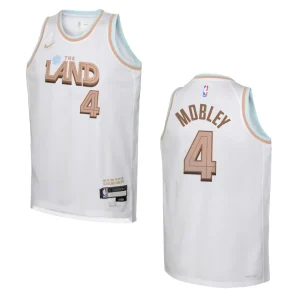 Cleveland Cavaliers 2022-23 City Edition Youth Evan Mobley White Jersey - Alzaintravels