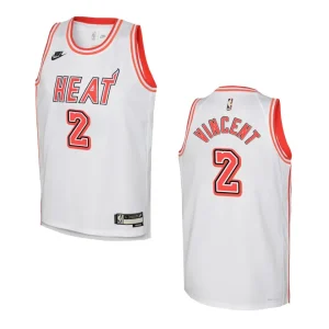 2022-23 Miami Heat Youth Classic Edition Gabe Vincent White Jersey - Alzaintravels