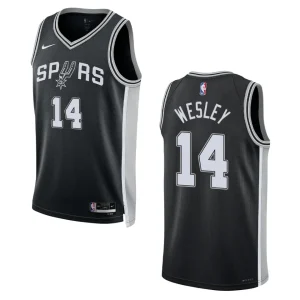 2022-23 Icon Edition San Antonio Spurs Blake Wesley Black Swingman Jersey - Alzaintravels