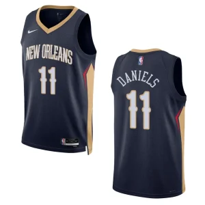 2022-23 Icon Edition New Orleans Pelicans Dyson Daniels Navy Swingman Jersey - Alzaintravels
