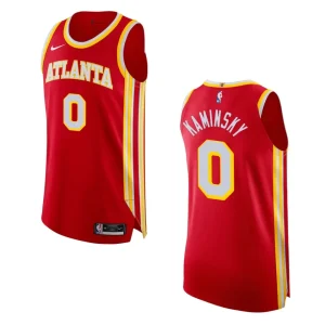 2022-23 Icon Edition Atlanta Hawks Frank Kaminsky Red Authentic Jersey - Alzaintravels