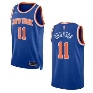 2022-23 Icon Edition New York Knicks Jalen Brunson Royal Swingman Jersey - Alzaintravels