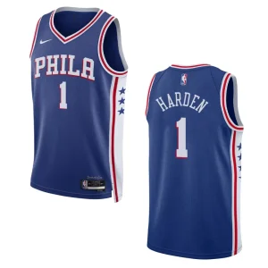 2022-23 Icon Edition Philadelphia 76ers James Harden Royal Swingman Jersey - Alzaintravels