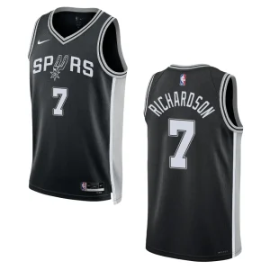 2022-23 Icon Edition San Antonio Spurs Josh Richardson Black Swingman Jersey - Alzaintravels