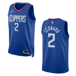 2022-23 Icon Edition Los Angeles Clippers Kawhi Leonard Royal Swingman Jersey - Alzaintravels