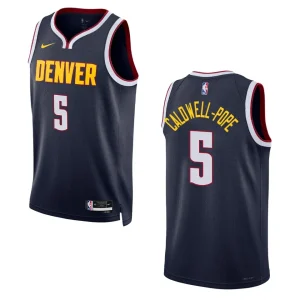 2022-23 Icon Edition Denver Nuggets Kentavious Caldwell-Pope Navy Swingman Jersey - Alzaintravels